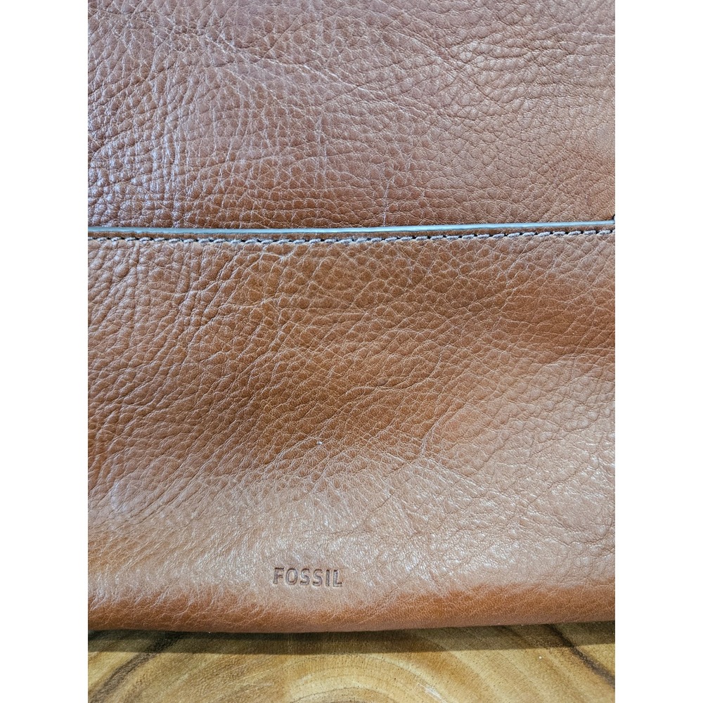 Fossil Fiona Crossbody Bag Brown Pebbled Eco Leather Gold Hardware ZB7266 - Picture 11 of 12